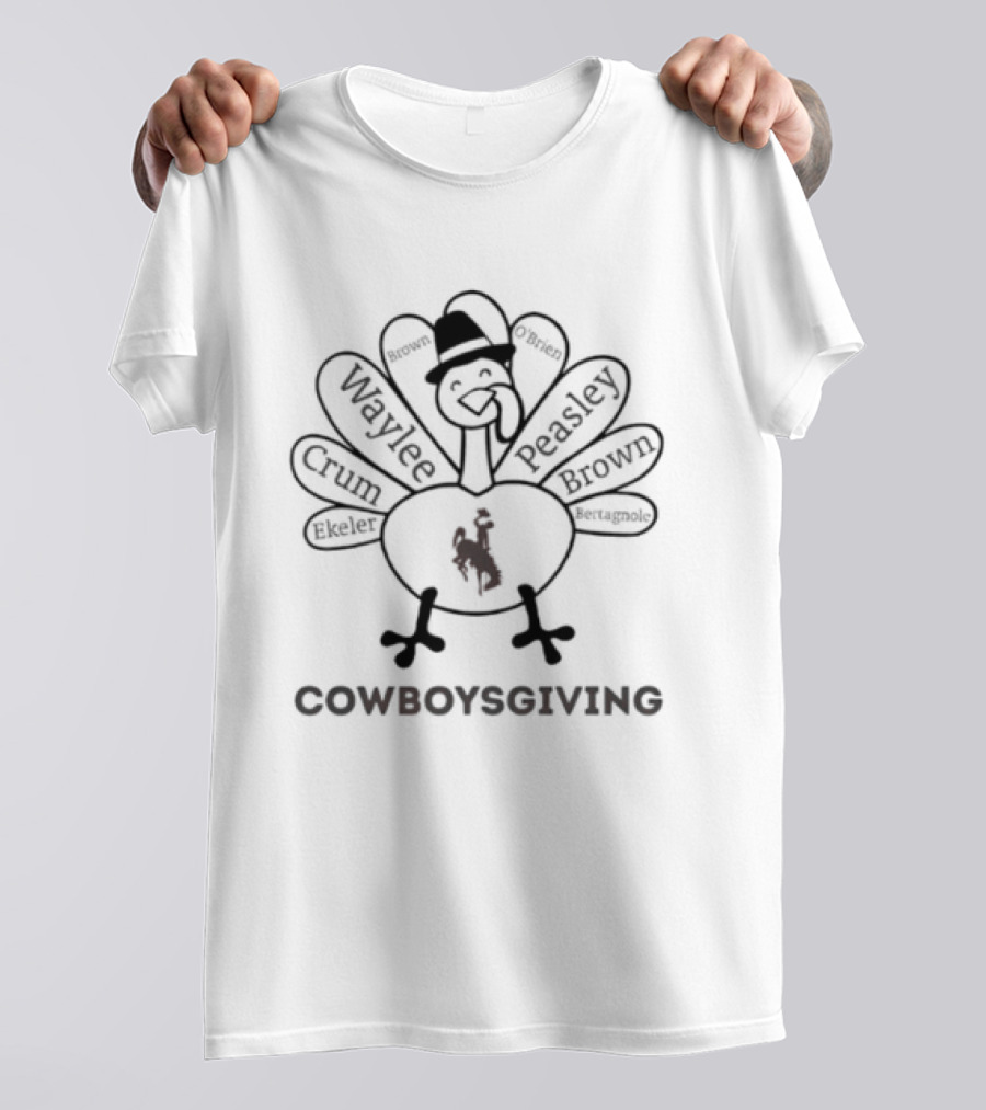 Thanksgiving With Wyoming Cowboys Heroes T-Shirt