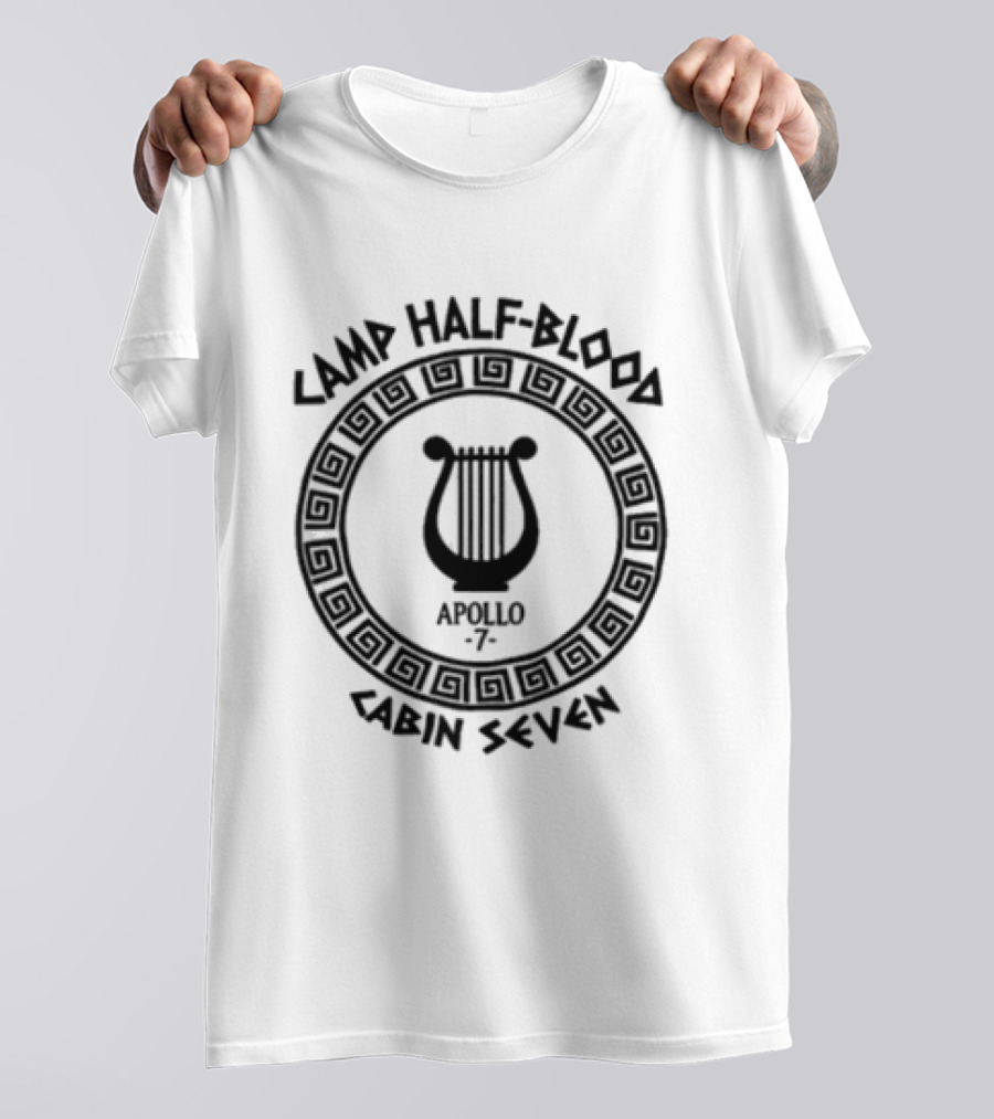 Camp Half Blood Apollo 7 Cabin Seven Lyre T-Shirt