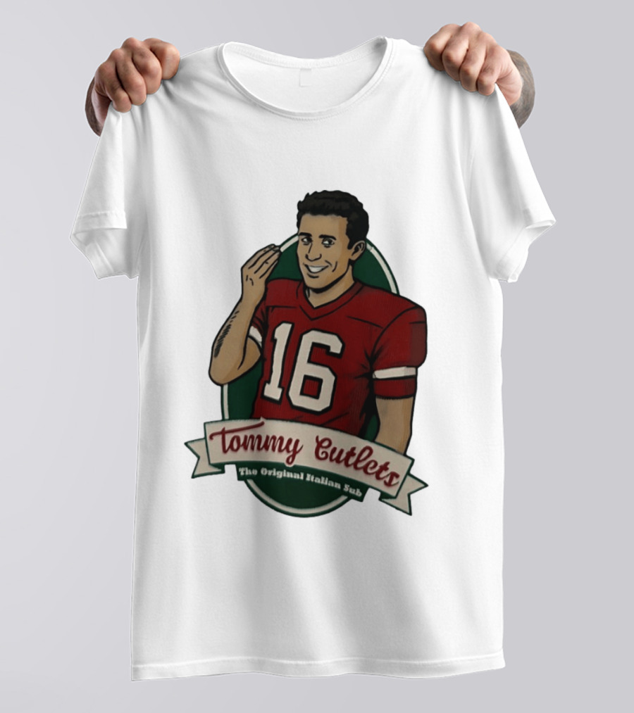 Tommy DeVito 16 Football Jersey Tommy Cutlets The Original Italian Sub T-Shirt