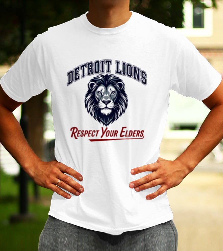 Detroit Lions Respect Your Elders T-Shirt
