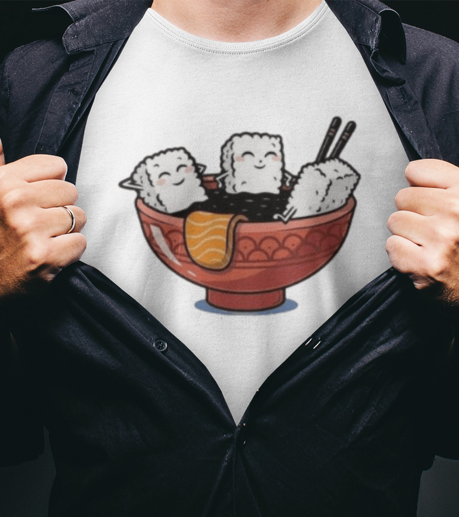 Original Sushi Relax Soaking In Soy Sauce Bowl T-Shirt