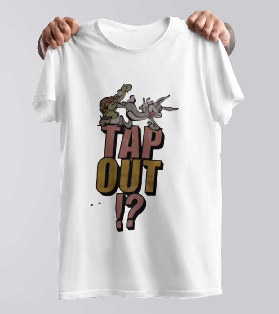 Turtle And Rabbit Tap Out Wrestling Match Showdown T-Shirt