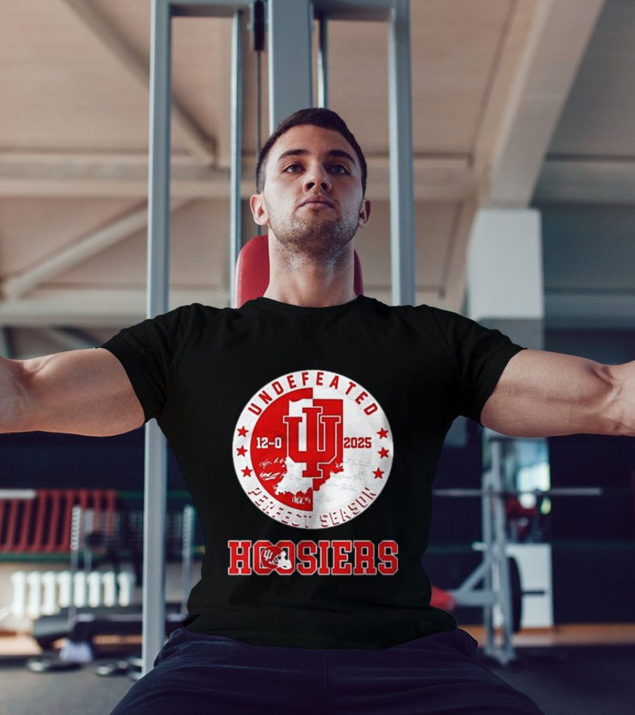 Indiana Hoosiers 12 0 Undefeated 2025 Perfect Season T-Shirt