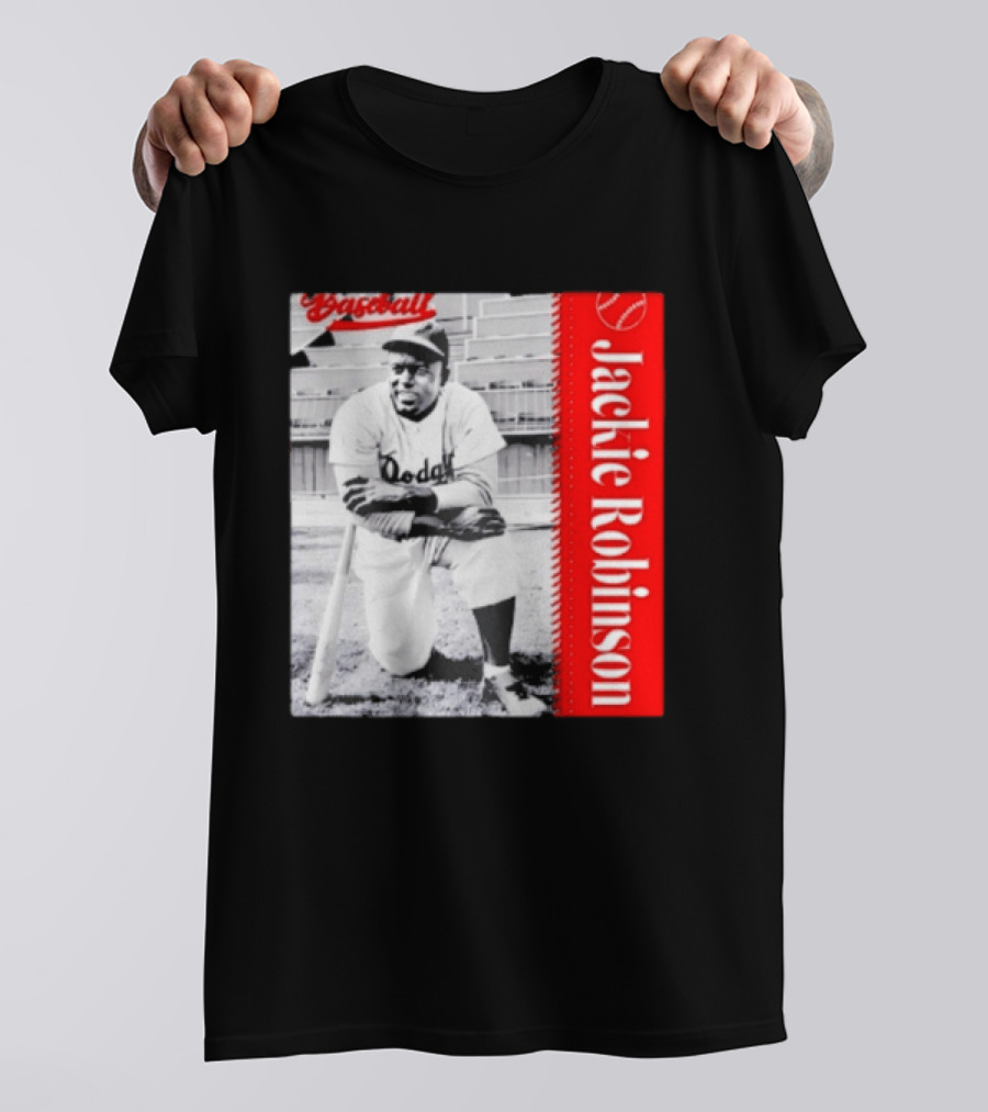 Jackie Robinson Brooklyn Dodgers MLB Baseball Legend T-Shirt