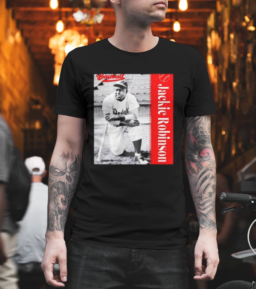 Jackie Robinson Brooklyn Dodgers MLB Baseball Legend T-Shirt