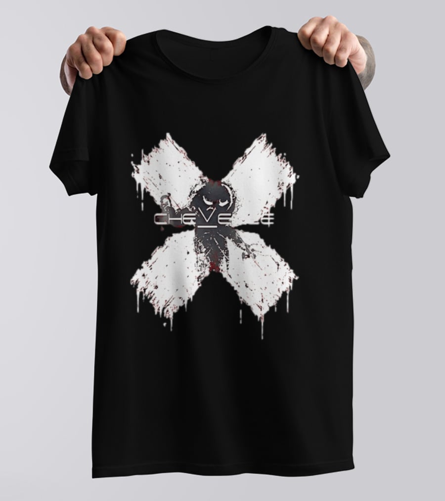 Chevelle Band Alternative Metal Hard Rock Distressed X T-Shirt