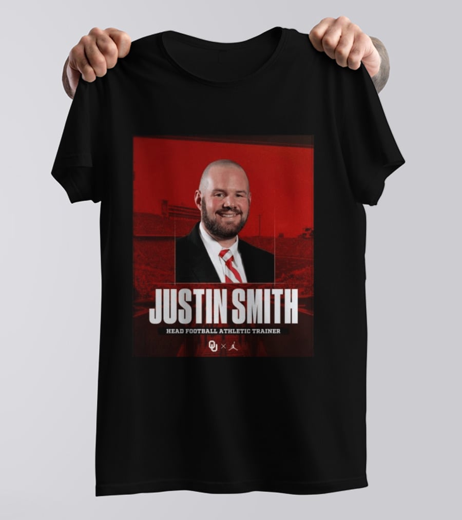 Justin Smith Oklahoma Head Football Athletic Trainer OU T-Shirt