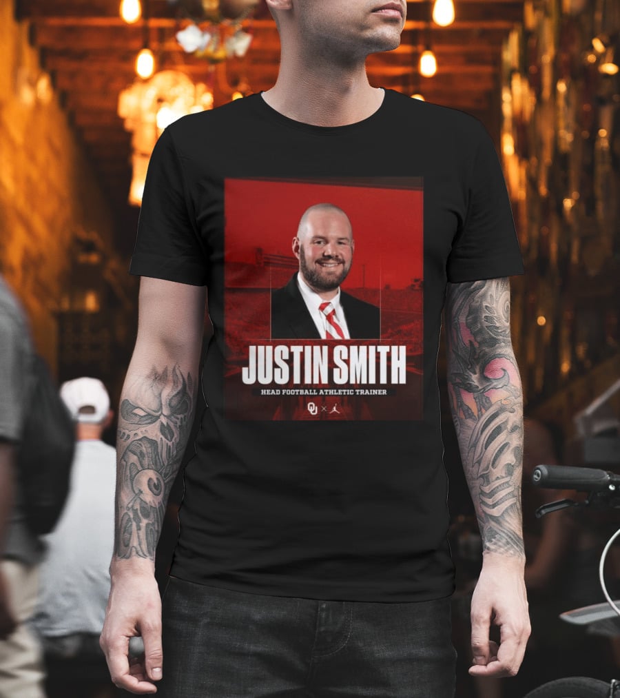 Justin Smith Oklahoma Head Football Athletic Trainer OU T-Shirt