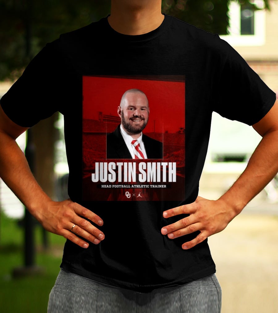 Justin Smith Oklahoma Head Football Athletic Trainer OU T-Shirt