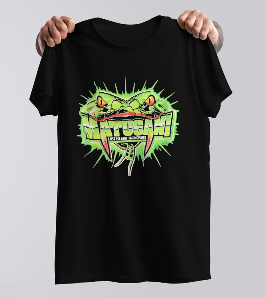 Matugani Snake Roller Lost Island Themepark Adventure T-Shirt