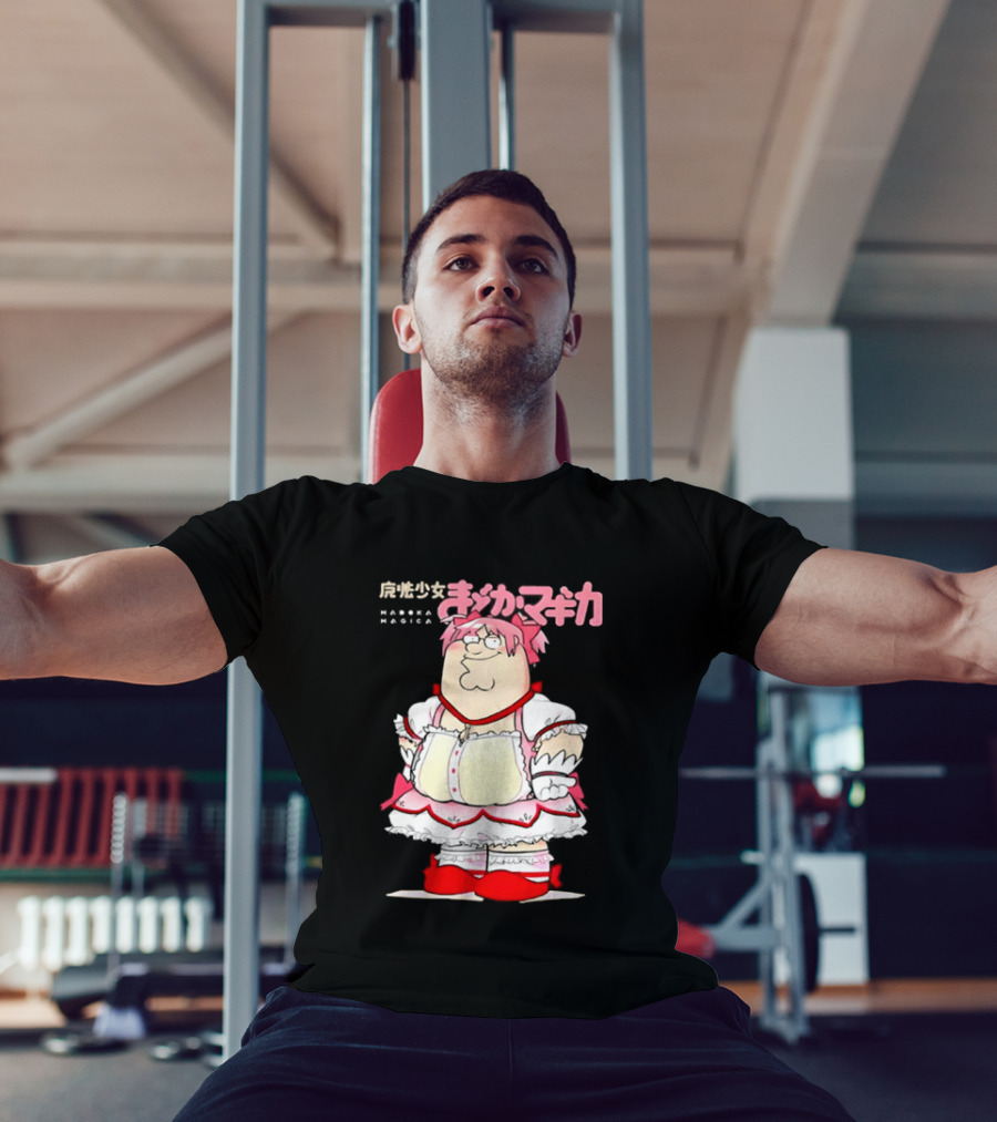 Madoka Peter Griffin Family Guy Puella Magi Madoka Magica Crossover Anime T-Shirt