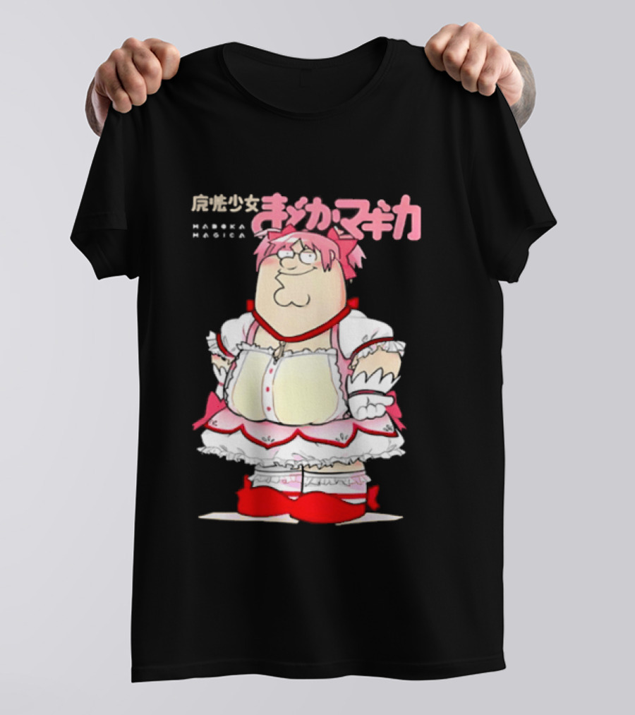 Madoka Peter Griffin Family Guy Puella Magi Madoka Magica Crossover Anime T-Shirt