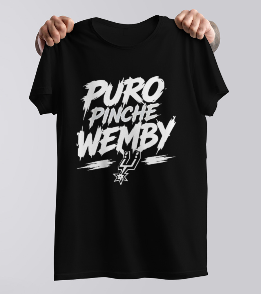 Puro Pinche Wemby San Antonio Spurs Basketball T-Shirt