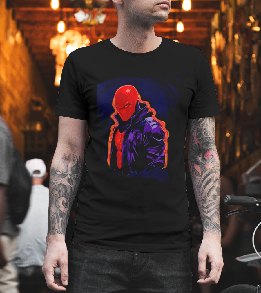Red Hood Jason Todd DC Comics Vigilante Masked Hero T-Shirt