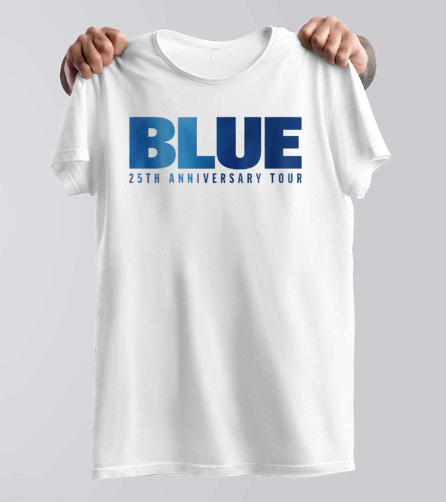 Blue 25th Anniversary Tour Music Concert Celebration T-Shirt