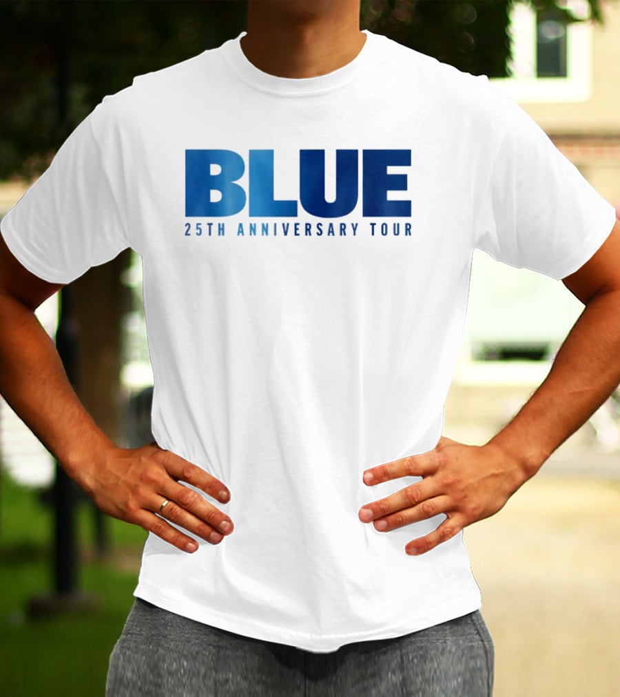 Blue 25th Anniversary Tour Music Concert Celebration T-Shirt