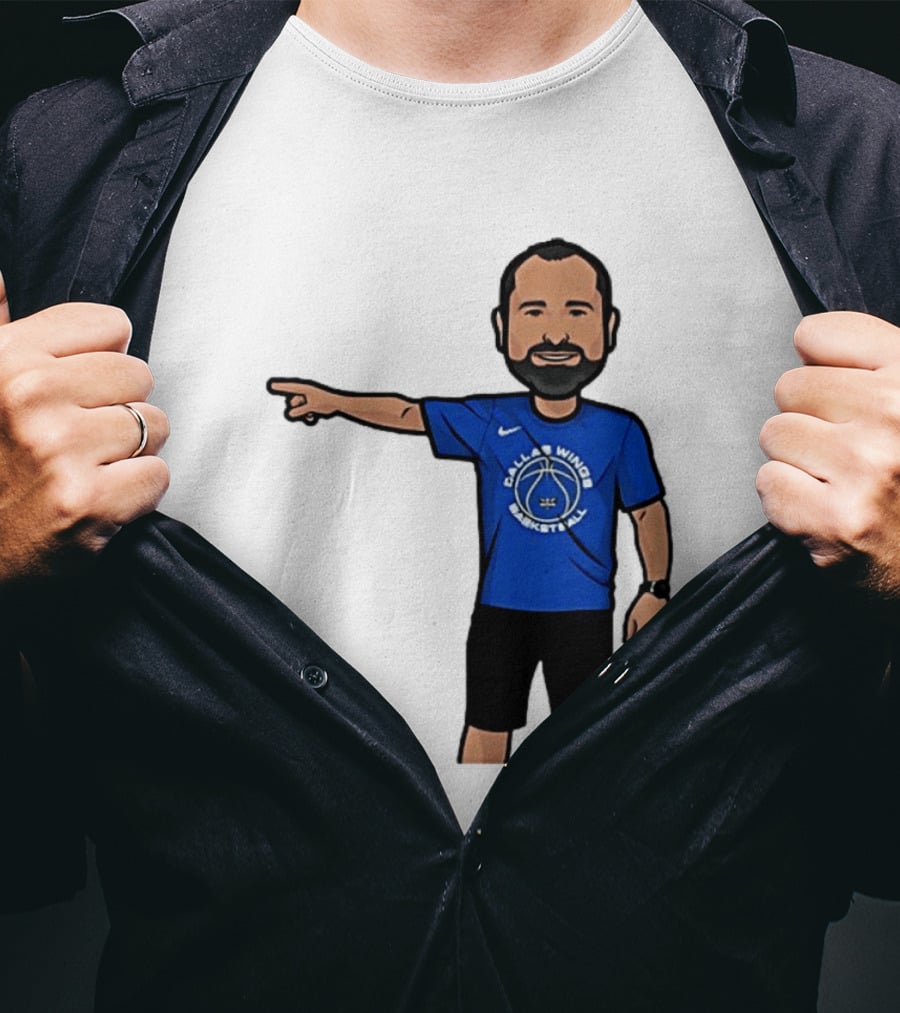 Dallas Wings Basketball Coach Jose Fernandez Classic Nike T-Shirt