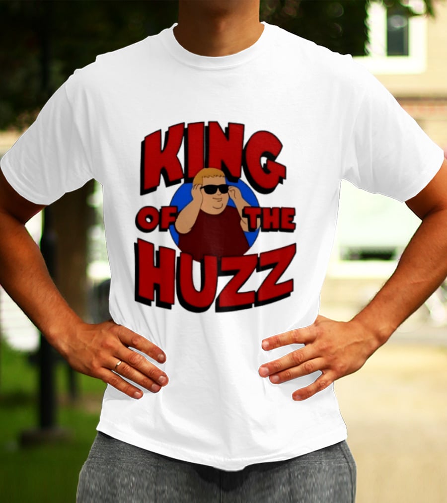 King Of The Huzz Iconic Retro Humor Vibe T-Shirt