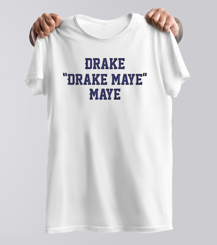 Drake "Drake Maye" Maye Classic New England Patriots Football T-Shirt