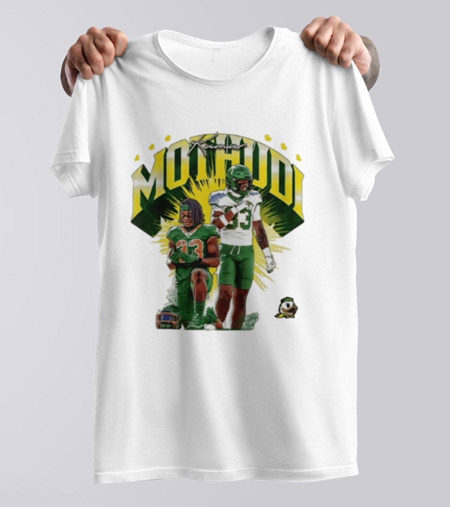 Kamar Mothudi Oregon Ducks Linebacker 33 Football Player T-Shirt
