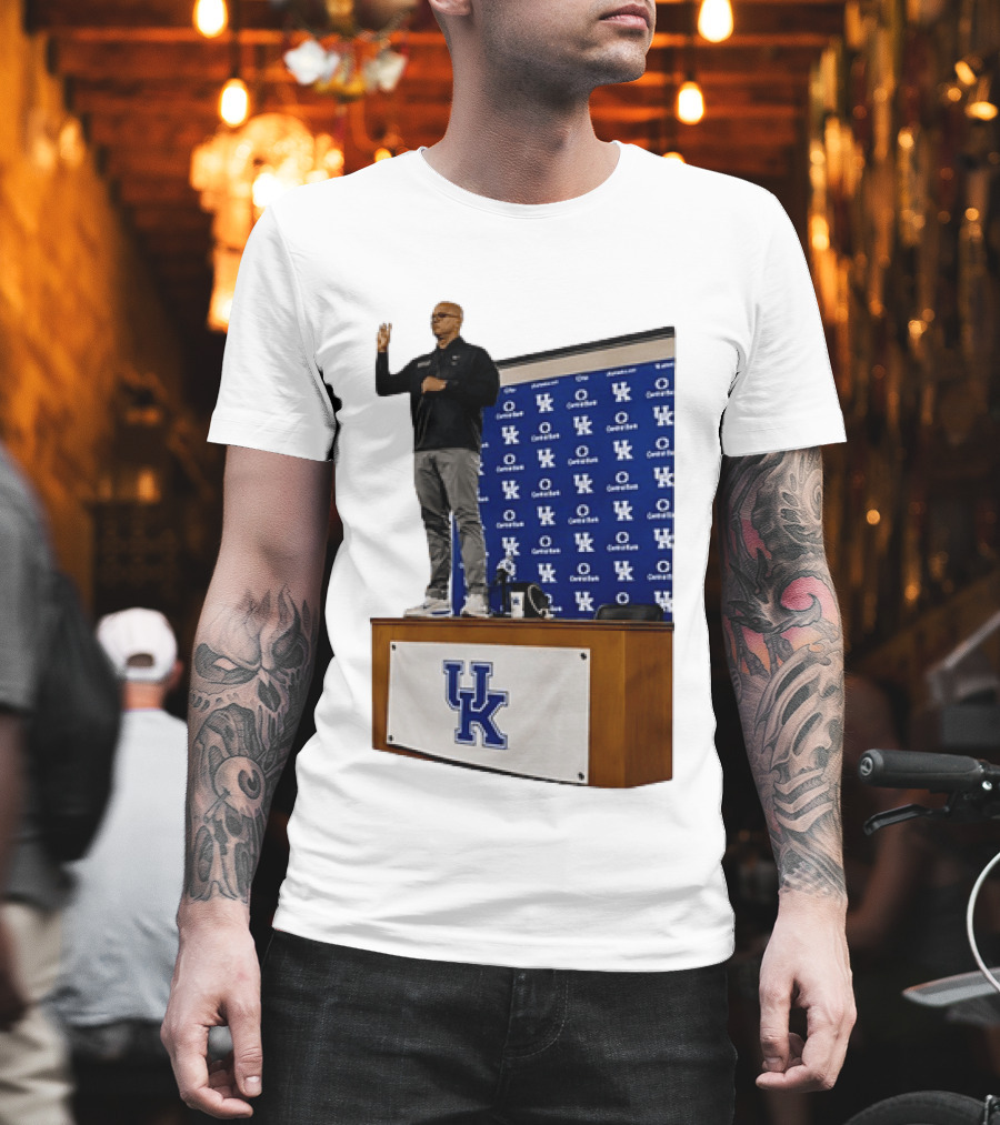 Mark Pope UK Wildcats Kentucky Basketball Coach Press Conference T-Shirt