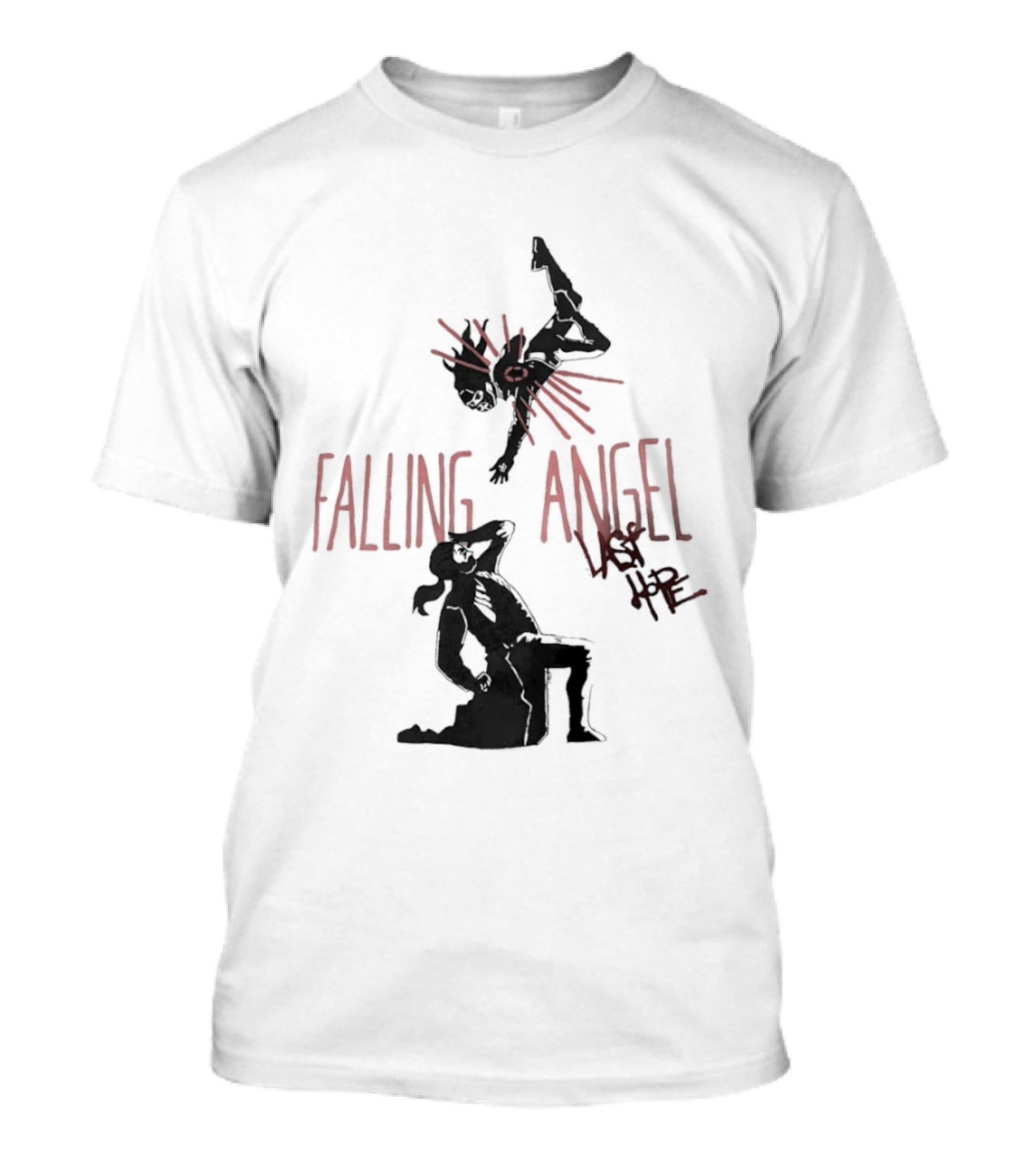 Falling Angel Last Hope Dark Fantasy Gothic T-Shirt