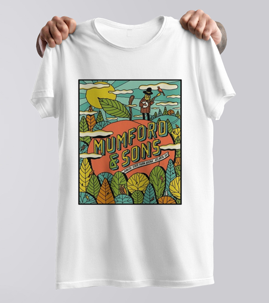 Mumford & Sons State Farm Arena Atlanta GA Concert 9/10/26 Sun Nature T-Shirt