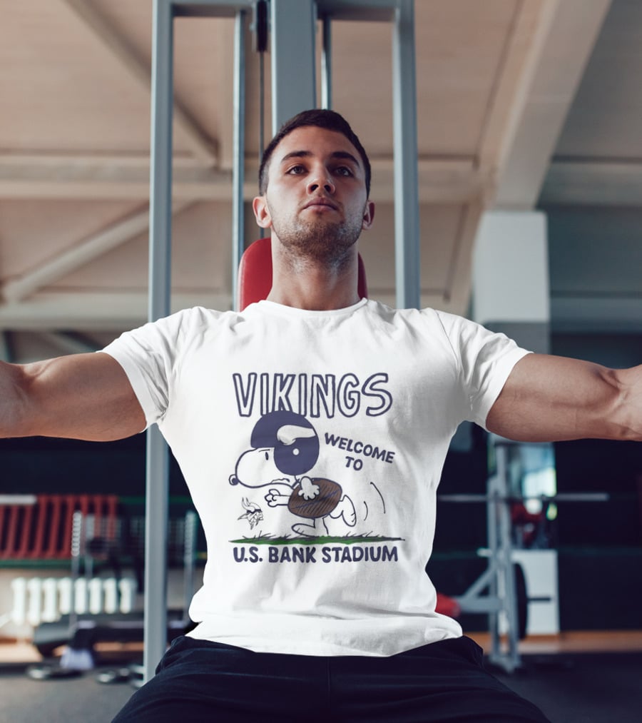 Snoopy Vikings Welcome To U.S. Bank Stadium T-Shirt