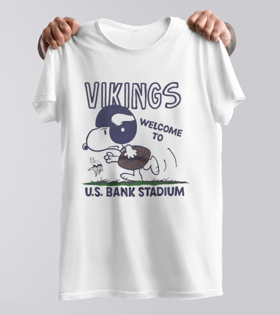 Snoopy Vikings Welcome To U.S. Bank Stadium T-Shirt