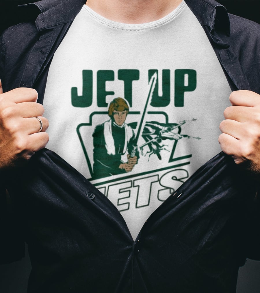 Jet Up Star Wars Luke New York Jets Collaboration T-Shirt