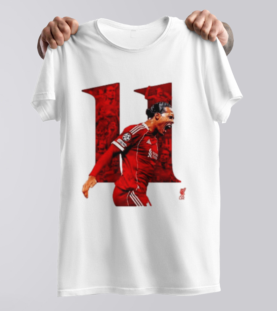 Virgil Van Dijk Liverpool Fifpro World 11 Champions League Star T-Shirt