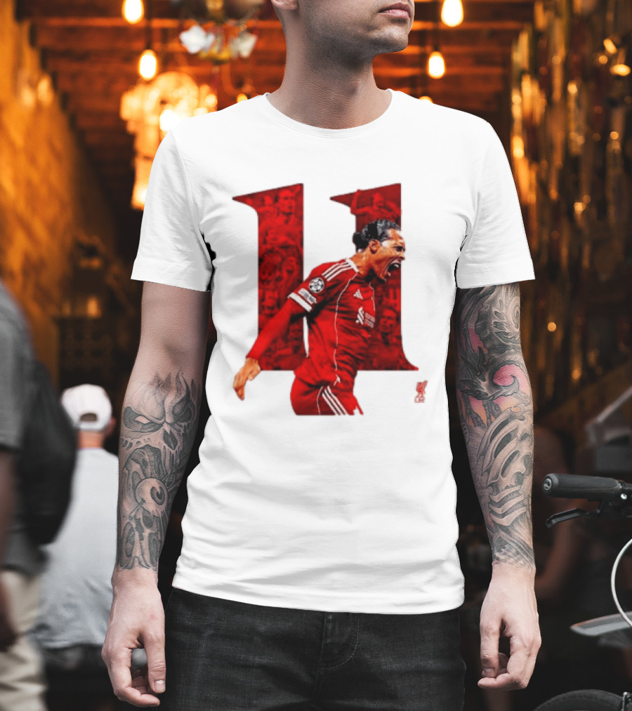 Virgil Van Dijk Liverpool Fifpro World 11 Champions League Star T-Shirt