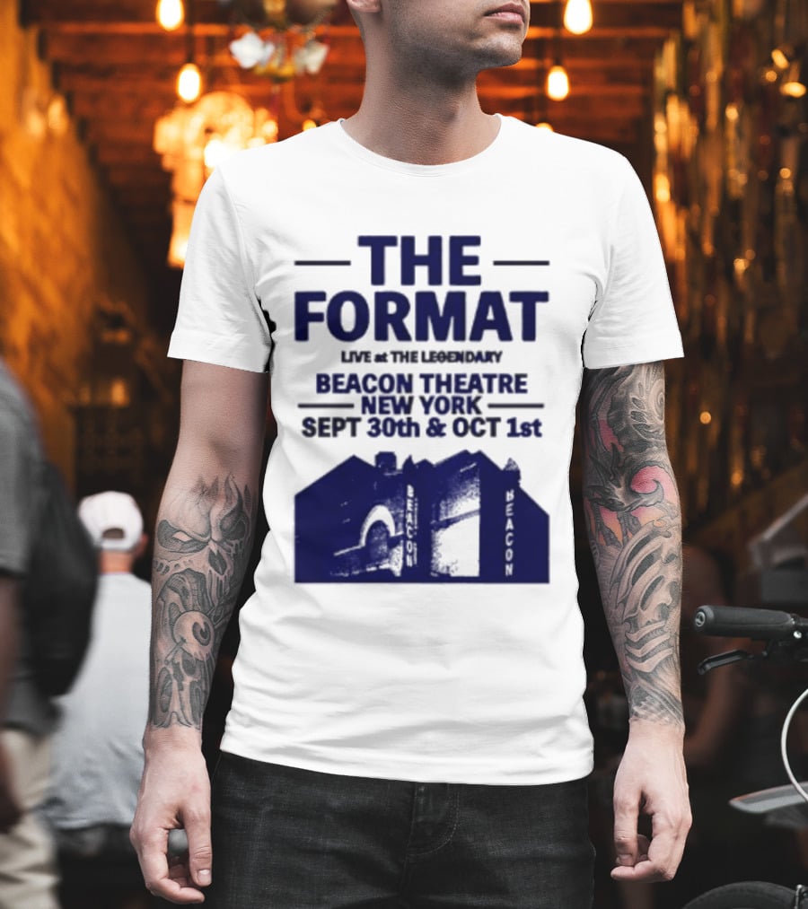 The Format Live At The Legendary Beacon Theatre New York Sept 30th & Oct 1st T-Shirt