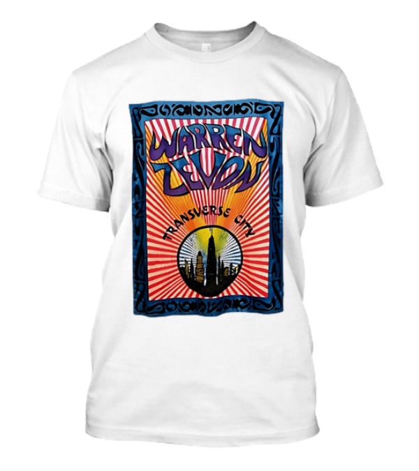 Warren Zevon Transverse City Psychedelic Rock Skyline T-Shirt