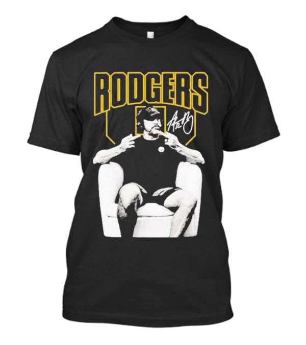 Rodgers Absolute Coward Double Middle Finger Pittsburgh Steelers T-Shirt
