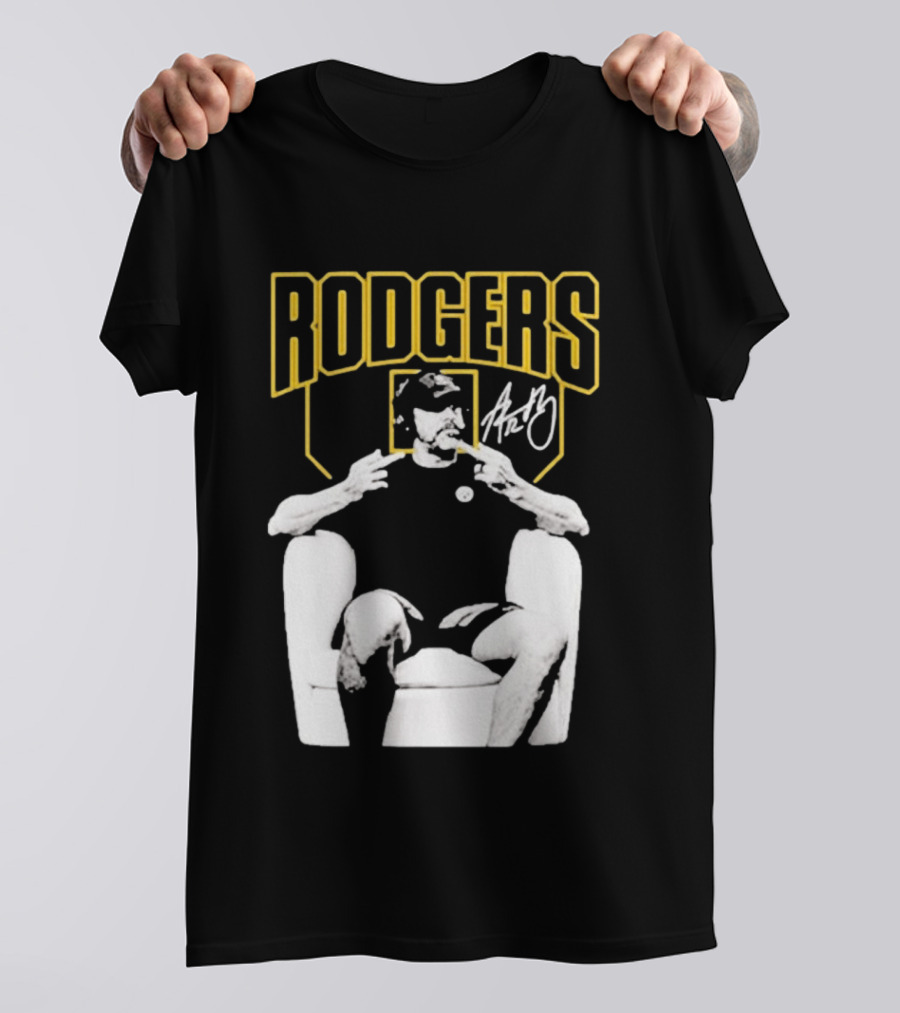 Rodgers Absolute Coward Double Middle Finger Pittsburgh Steelers T-Shirt