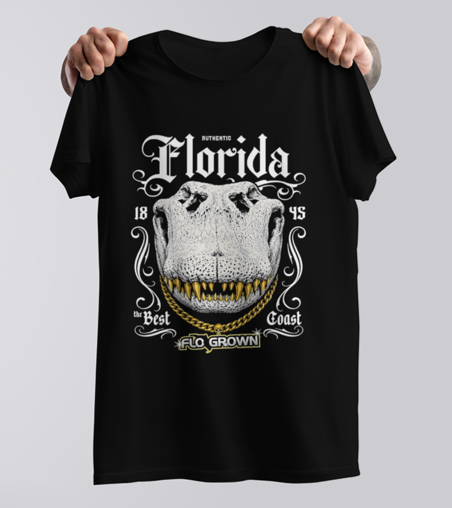 Authentic Florida 1845 Best Coast Flo Grown Alligator T-Shirt