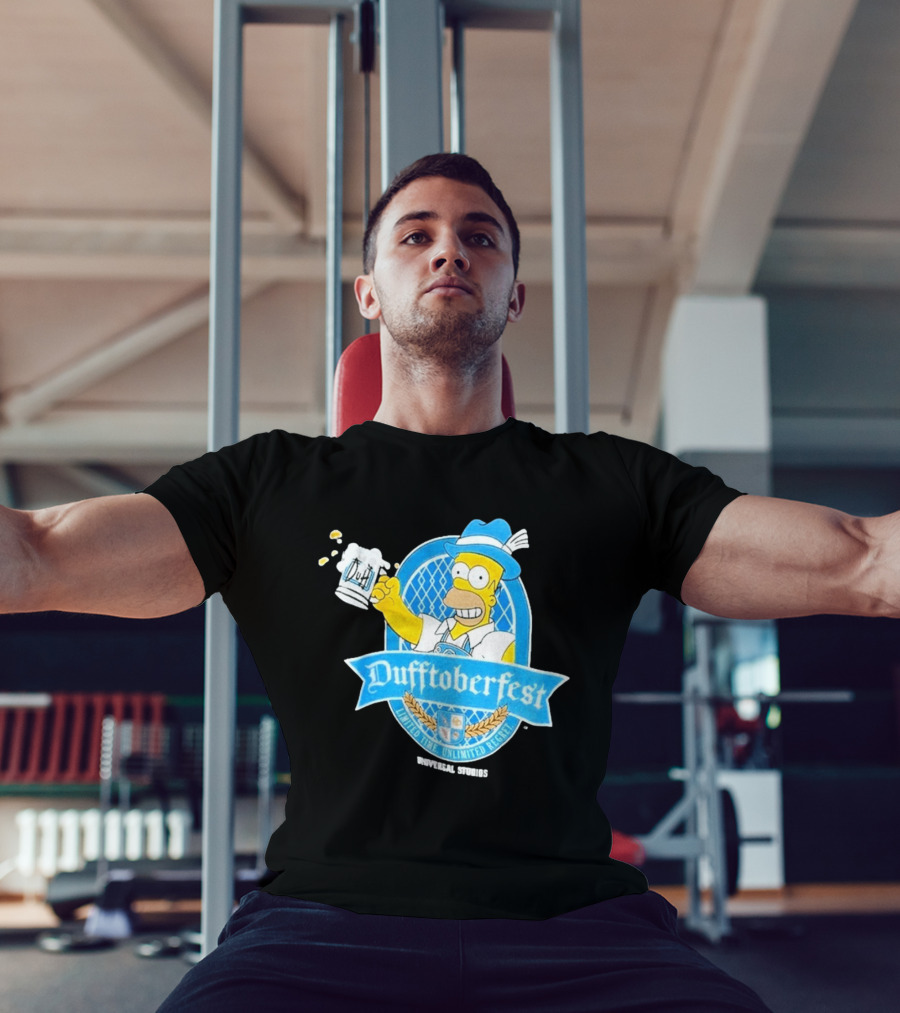Simpsons Homer Dufftoberfest Universal Studios Unlimited Time Unlimited Regret T-Shirt