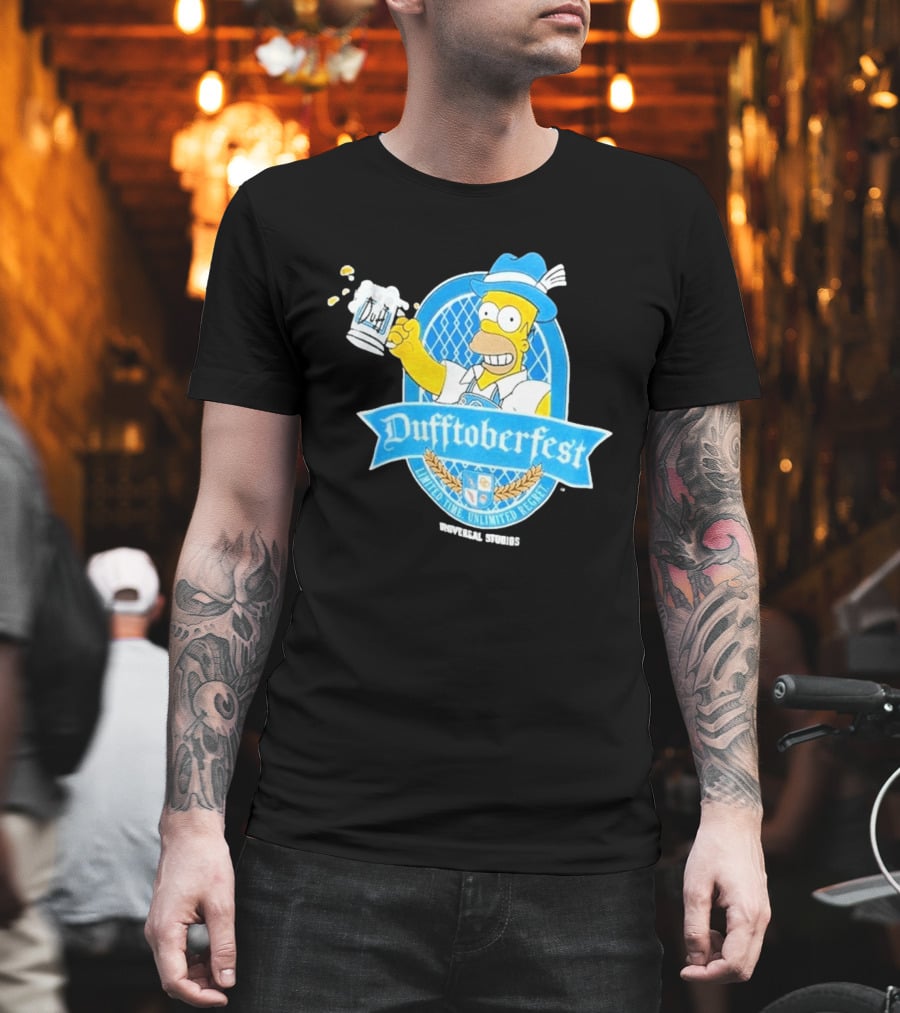Simpsons Homer Dufftoberfest Universal Studios Unlimited Time Unlimited Regret T-Shirt