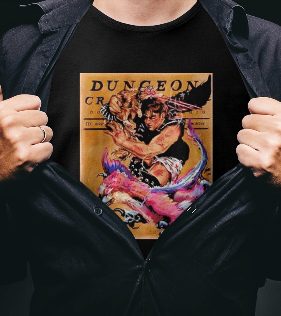 Dungeon Crawler Carl Goddamnit Donut Fantasy Adventure Art By Andrew Bowser T-Shirt