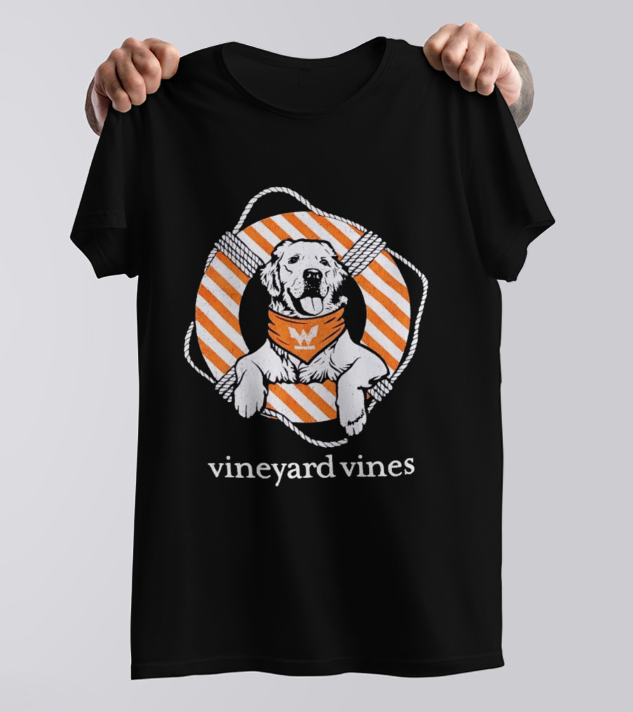 Vineyard Vines Golden Retriever Life Preserver T-Shirt