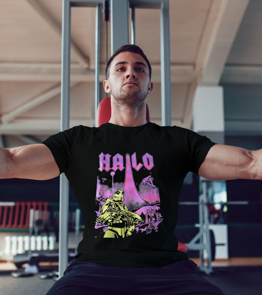 Halo Master Chief Retro Gaming Xbox T-Shirt