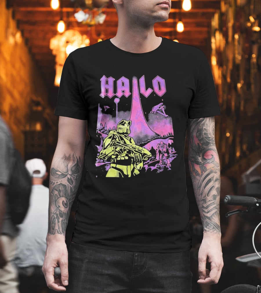 Halo Master Chief Retro Gaming Xbox T-Shirt