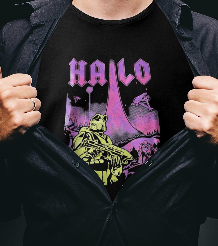 Halo Master Chief Retro Gaming Xbox T-Shirt