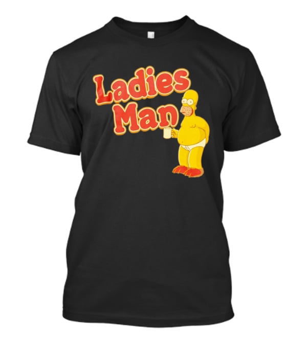 Ladies Man Homer Simpson The Simpsons Cartoon T-Shirt
