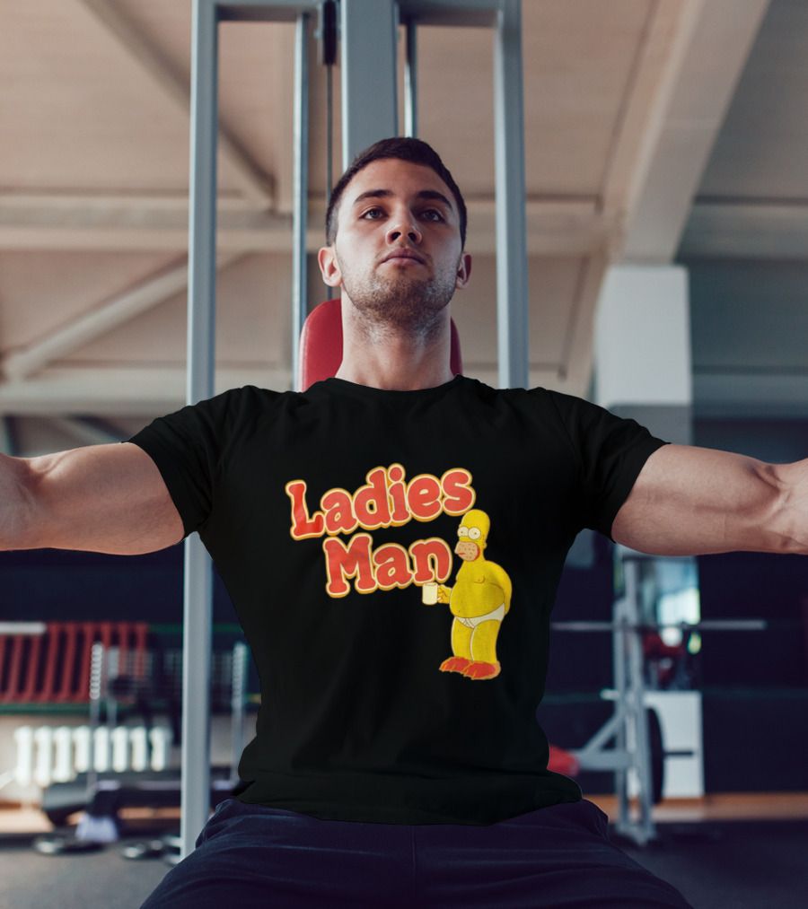 Ladies Man Homer Simpson The Simpsons Cartoon T-Shirt