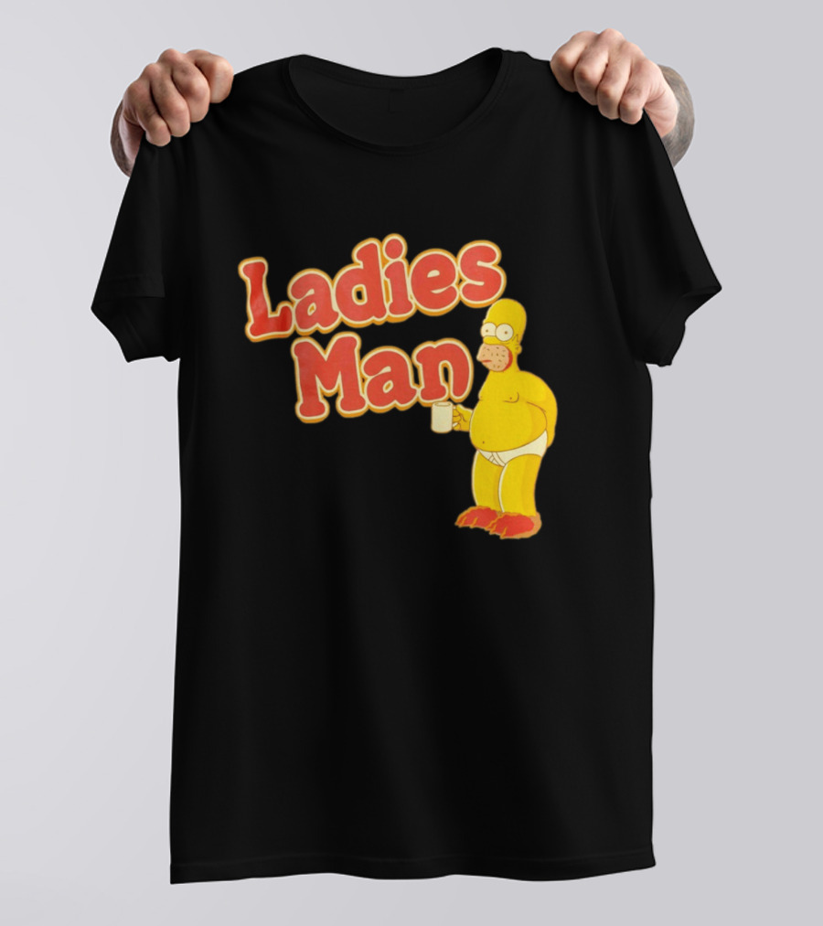 Ladies Man Homer Simpson The Simpsons Cartoon T-Shirt