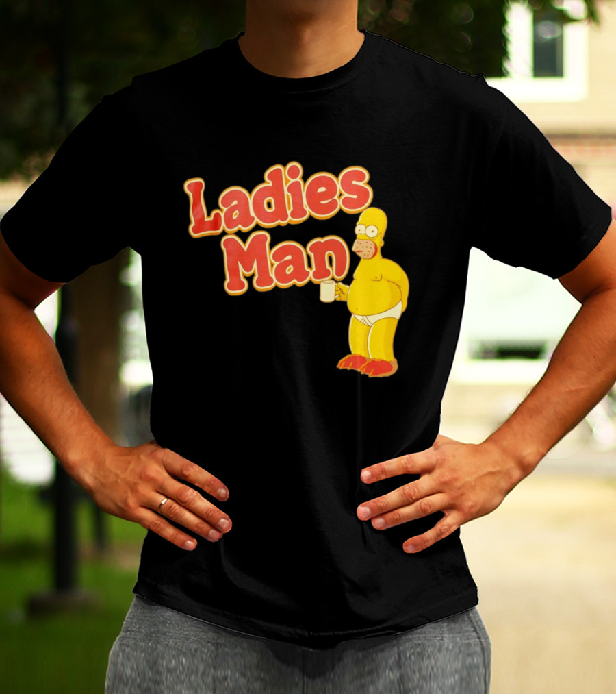 Ladies Man Homer Simpson The Simpsons Cartoon T-Shirt