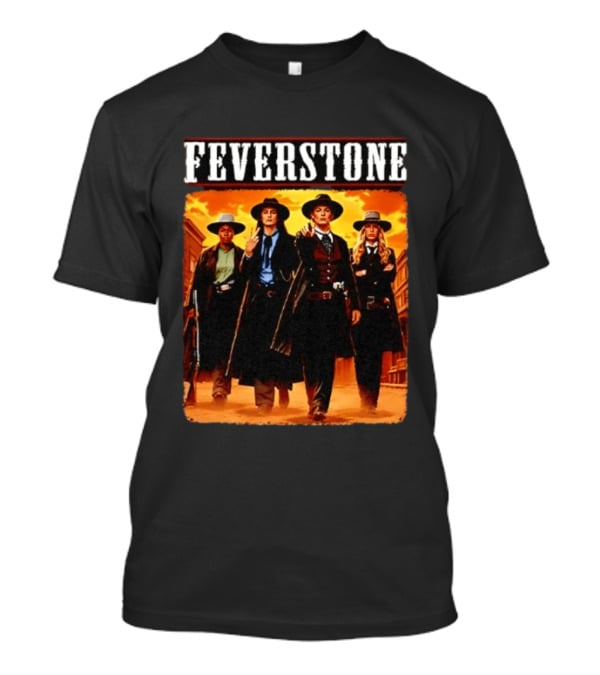 Feverstone Western Outlaws Indiana Fever WNBA Players As Gunfighter Team T-Shirt