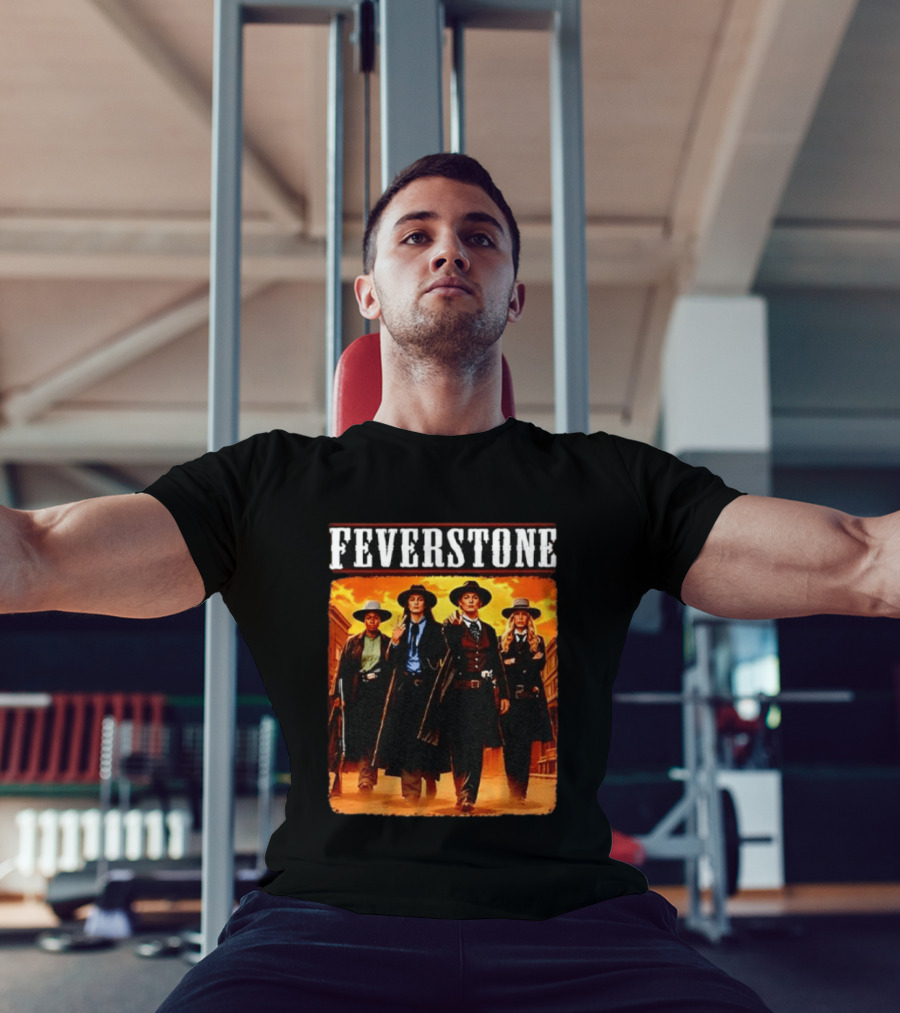 Feverstone Western Outlaws Indiana Fever WNBA Players As Gunfighter Team T-Shirt